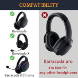 Cooling-Gel Earpads For Razer Barracuda/Barracuda X/Barracuda X Chroma (Do Not Fit Barracuda Pro) Headphones, Ear Pads Cushions With Noise Isolation Foam, Ice Silk Fabric - Black