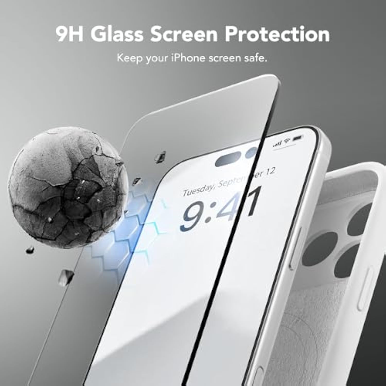 Magnetic For Iphone 17 Pro Max Case, Compatible With Magsafe, [Full Camera Protection][Screen Protector] Silicone Shockproof Protective Phone Case For Iphone 17 Pro Max 6.9", White