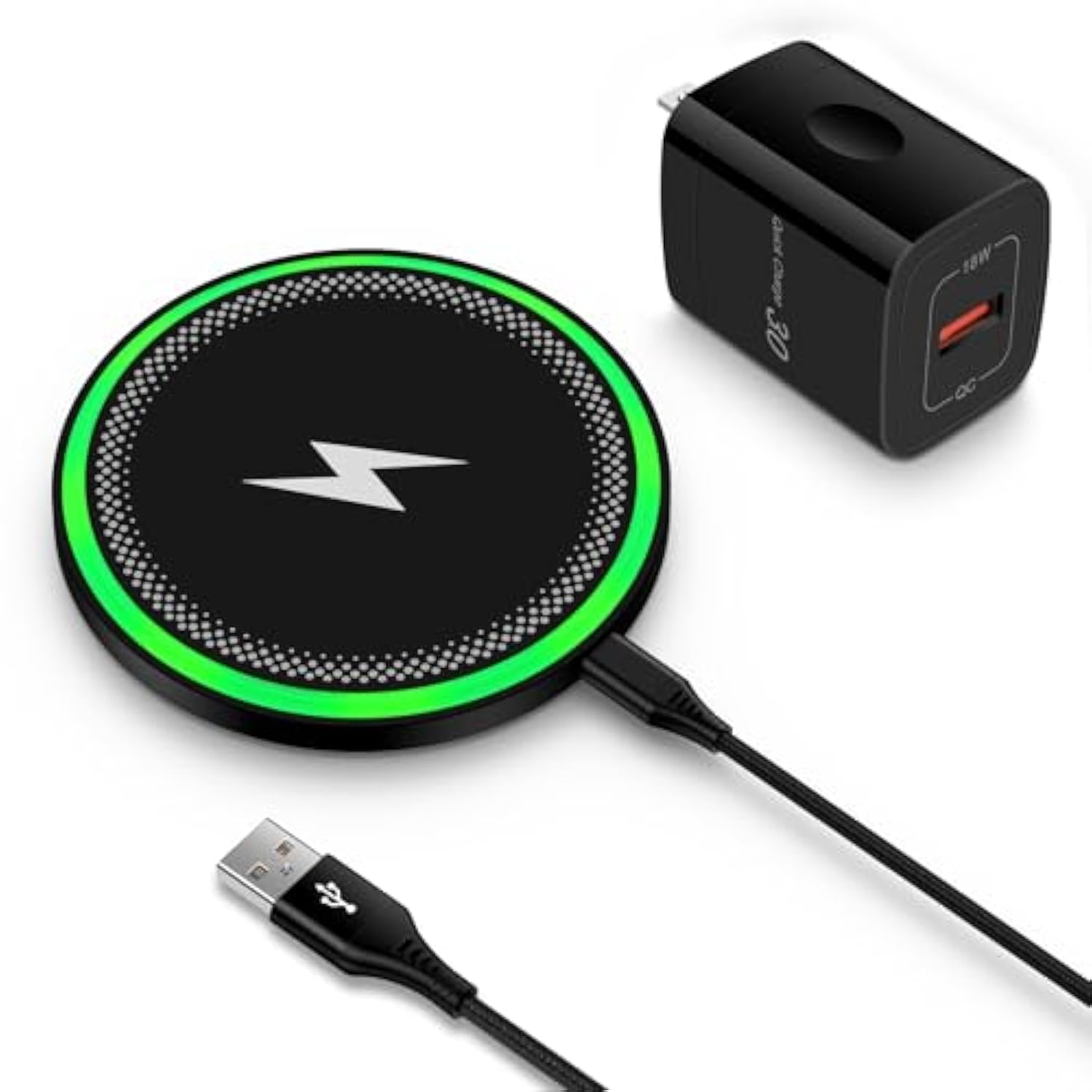 S25 Ultra Wireless Charger, Wireless Charger Fast Charging Pad For Samsung Galaxy S25Plus S25 S24Fe S23 S22 S21 S20 S10,Wireless Phone Charger Android For Google Pixel 9/9Pro Xl/8 Pro/7/6 With Adapter