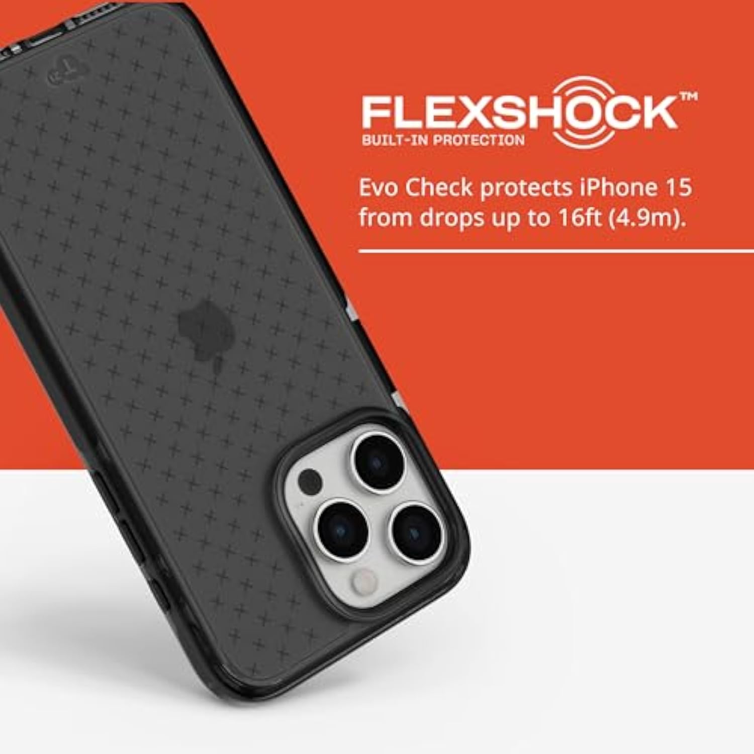 Evo Check Case For Iphone 15 Pro Max - Impact Protection Case - Smokey/Black