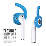 Earbuddyz 2.0 Ear Hooks And Covers Accessories Compatible With Apple Airpods 1 & 2 Or Earpods Headphones/Earphones/Earbuds (3 Pairs) (Sky Blue)