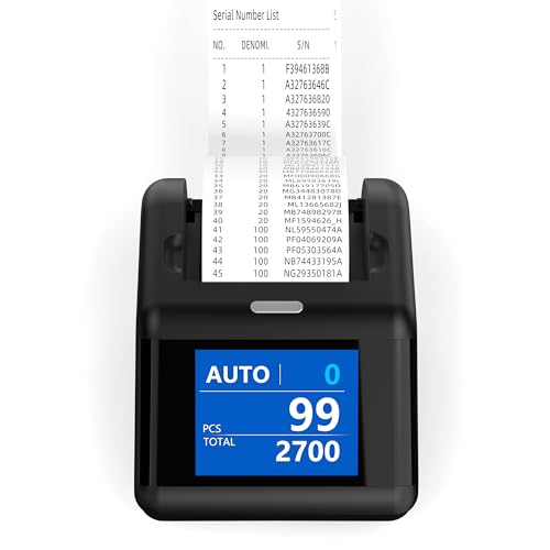 P-07 Thermal Printer For N70 Mixed Denomination Money Counter Machine, Connects Via Rj-11 Plug, Receipt Printer Suitable For 58 Mm Thermal Paper, External Dislay Printer