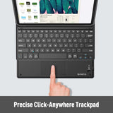 Ultrathin 4Mm Wireless Bluetooth Keyboard With Built-In Multi-Touch Touchpad For Ipad, Iphone, Samsung Galaxy, Nexus, Microsoft Surface, Hp And Other Bluetooth Devices [Retail Packaging]