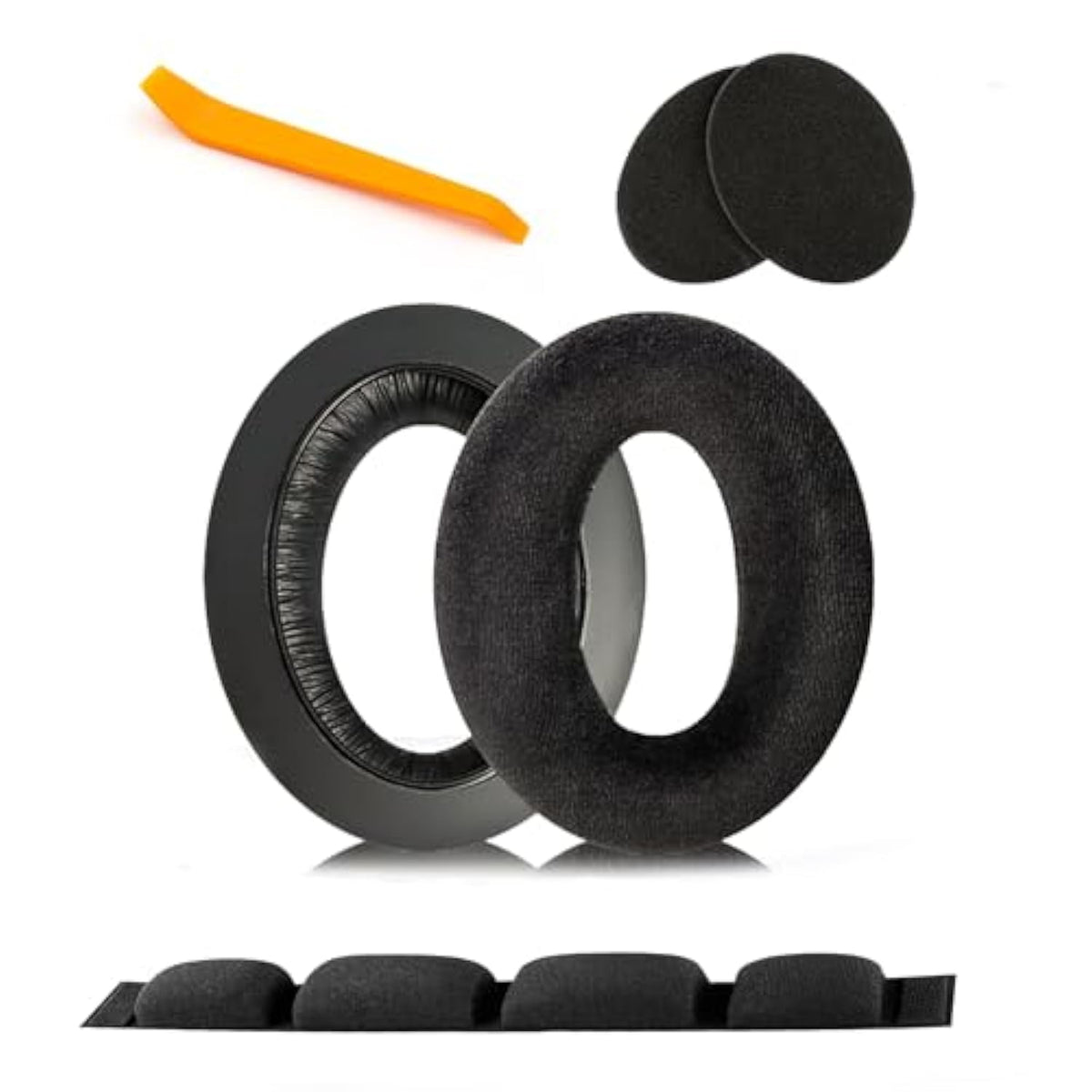 Replacement Headband Pad & Ear Pads Compatible With Senn-Heiser Hd650, Hd600, Hd580, Hd660 S, Hd565, Hd545 – Soft Velour Cushions For Enhanced Comfort & Sound Isolation – Earpads And Headband Set