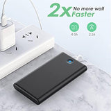 Portable Charger, 2-Pack 20000Mah Power Bank Ultra Slim Fast Charging External Battery Pack With Dual Usb Outputs Compatible With Iphone 16/16 Pro/15 /14/13/12/X, Samsung S24/S23, Android Phone Etc