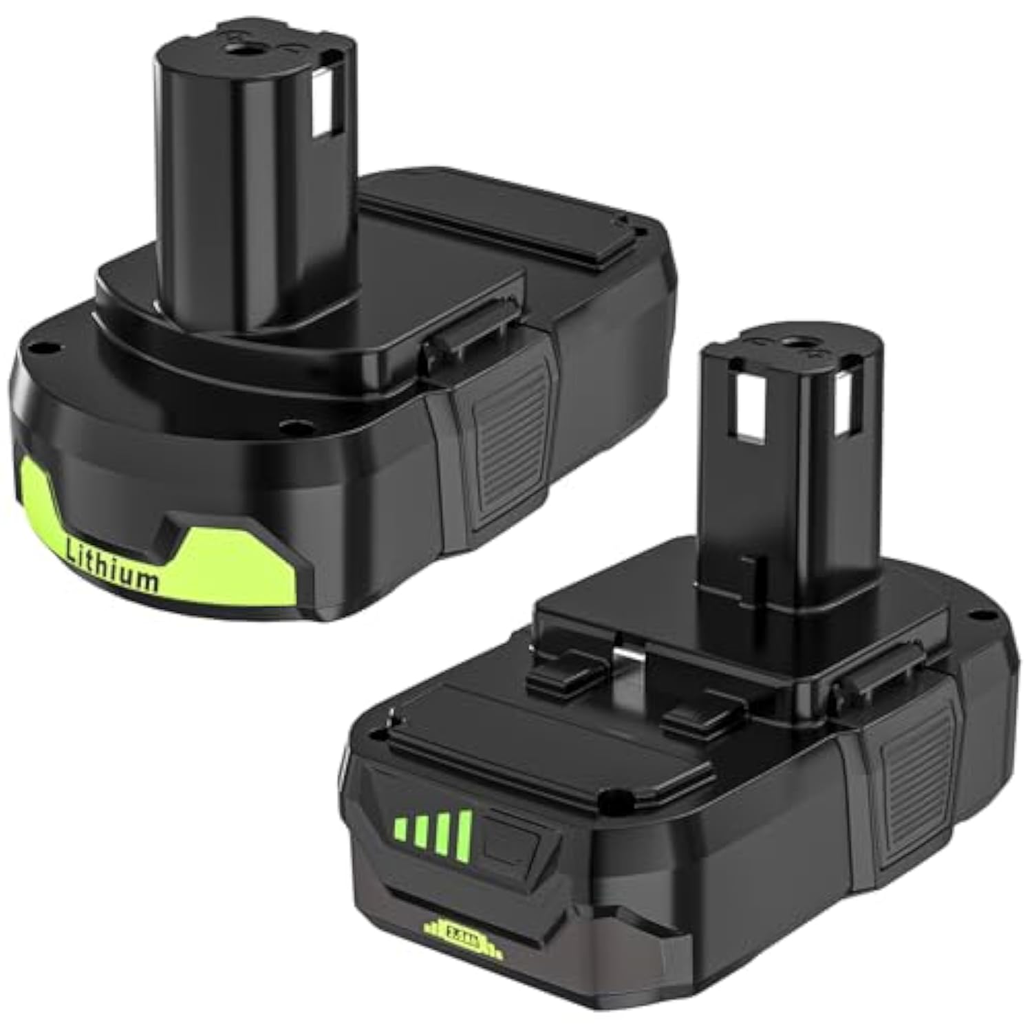 2 Pack 3.0Ah Lithium-Ion Replacement Batteries Compatible With Ryobi 18V One+ Battery Max P102 P108 P103 P105 P107 P109 P104 Power Cordless Tools