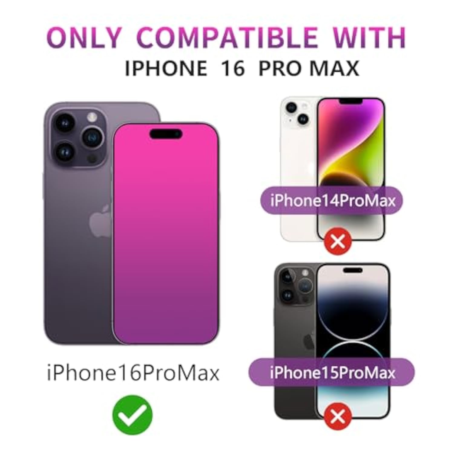 2 Pack Gradient Tempered Glass For Iphone 16 Pro Max Privacy Screen Protector For Iphone16Promax 6.9Inch Anti Spy Anti Blue Light Eye Protection Hd Ultra Clear Anti-Scratch Bubble Free
