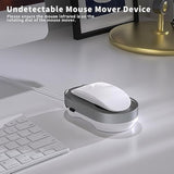 Mouse Jiggler, Undetectable Mouse Mover Device Wiggler Shaker With Drive Free Usb Cable And Usb Adapter, Physical Automatically Mouse Movement, Keep Pc Screen Active, Silver