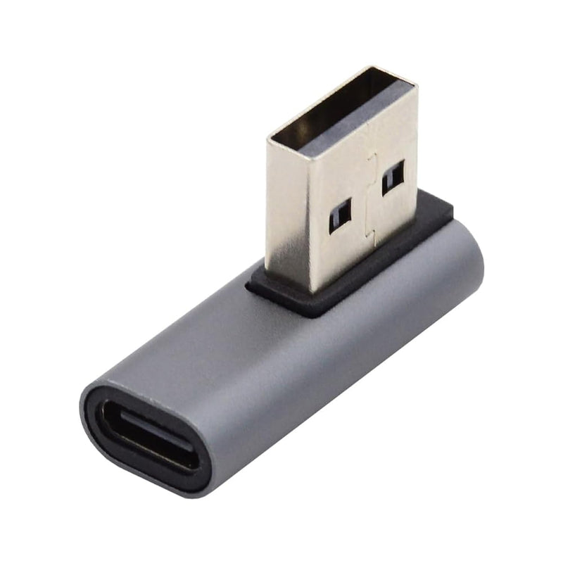 cablecc Low Profile USB-C Type C Female 90 Degree Right Angled to A Male USB 3