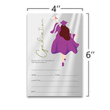 20 Cards With Envelopes, Graduation Party Invitations 2026, 2026 College, High School, University Grad Celebration. (Purple)