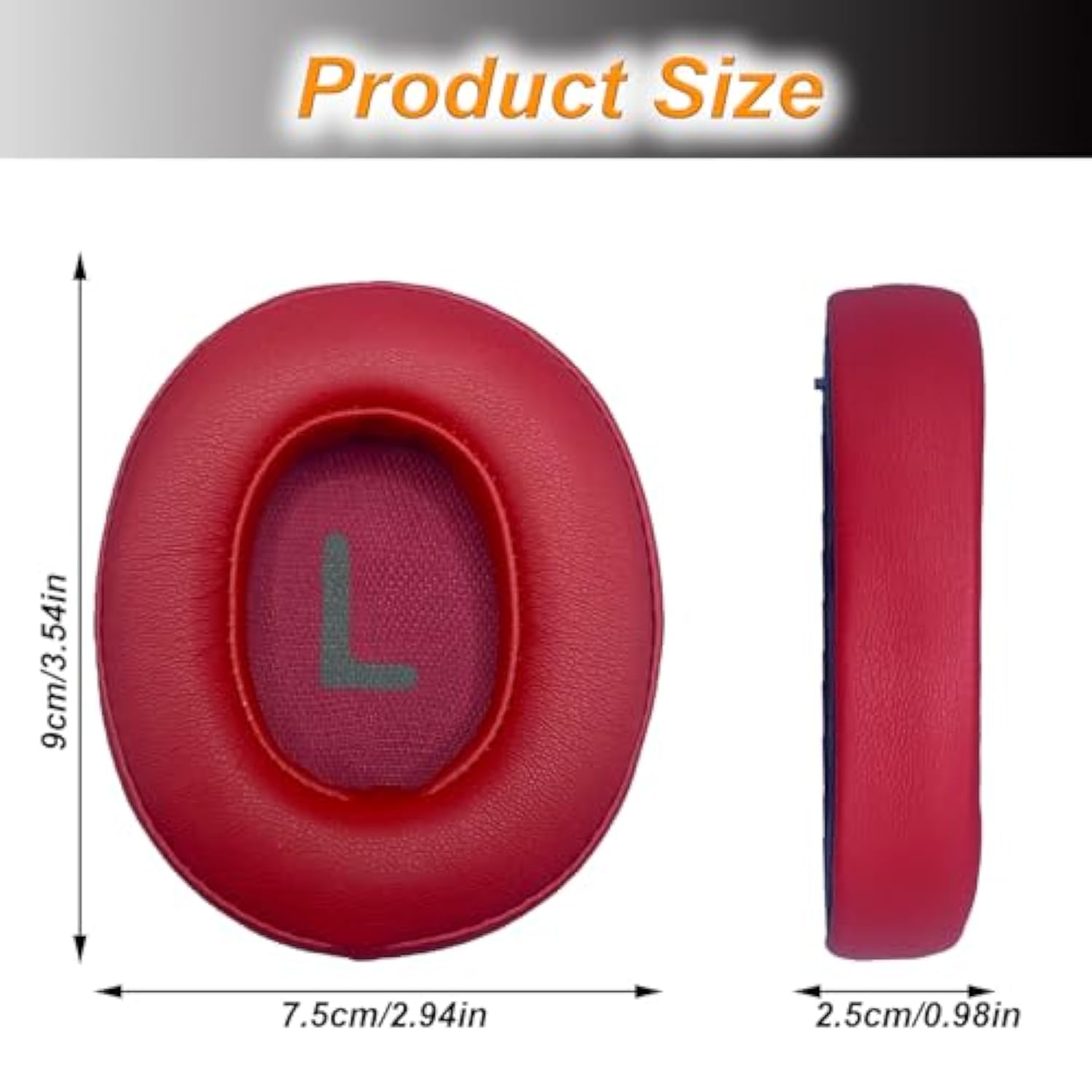 Replacement Earpads For Jbl Tune 700(700Bt)/710(710Bt)/720(720Bt)/750(750Bt,750Btnc)/760(760Nc)/770(770Nc) Headphones, Ear Pads Cushions With Softer Noise Isolation Foam-Red