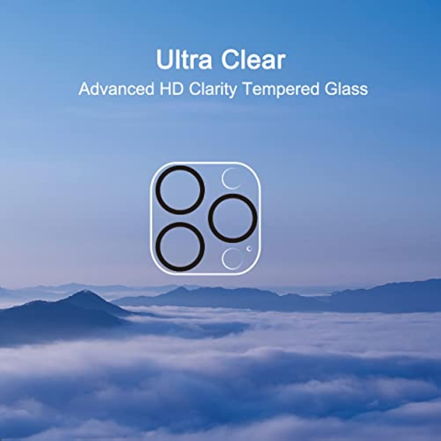 3-Pack iPhone 16/14 Pro Camera Lens Tempered Glass Protector 6.1-6.9 Inch