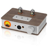 Tube Headphone Amp: for XLR, 4.4mm, 6.35mm HiFi Headphones, Stereo Preamplifier for Amplifiers, Speakers, Home Desktop Audio System, with VU Meter &