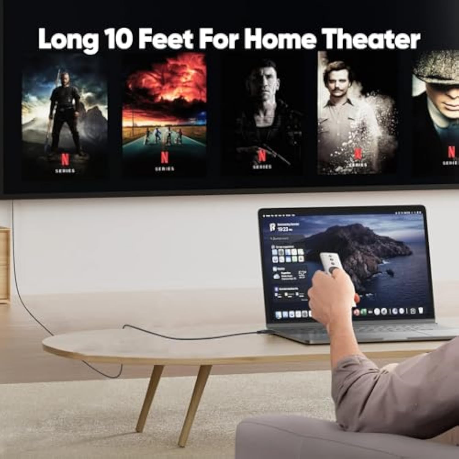 Displayport Cable 10Ft 8K, Display Port To Display Port 1.4 Cables Long Dp To