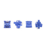 Cj Keyboard Switches, China Joy Light Dark Blue Purple Custom 5 Pin Through-Hole Led Linear Key Switches (35 Pcs) (Light Blue Purple)