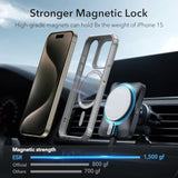 ESR for iPhone 15 Pro Case, Compatible with MagSafe, Set with 2 Screen Protectors and Single Lens Protectors, Air Guard Corners, Yellowing-Resistant Acrylic Back, Air Armor Series Clear Grey