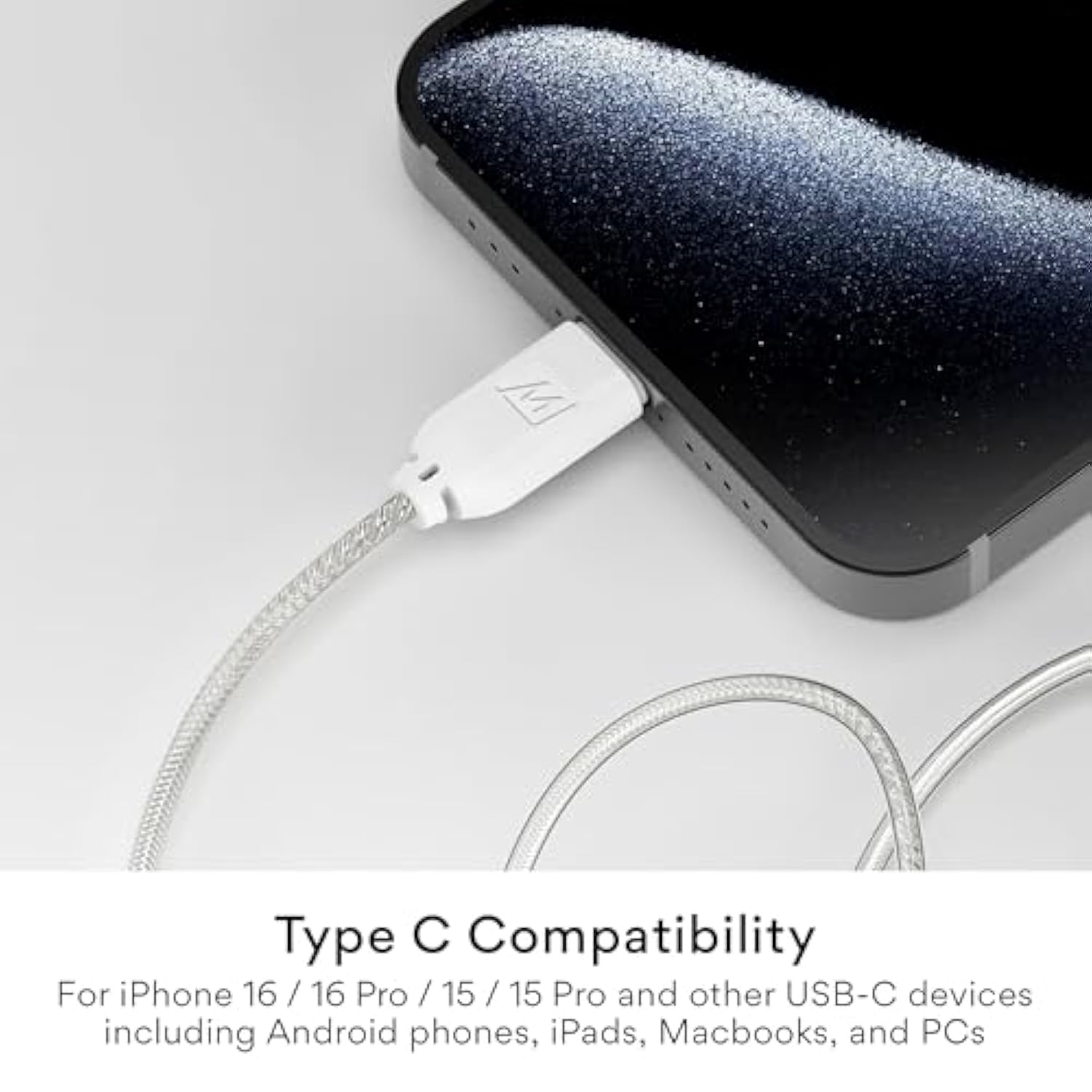 MEE audio USB Type C Headset Cable with Microphone and 3-Button Remote for MX