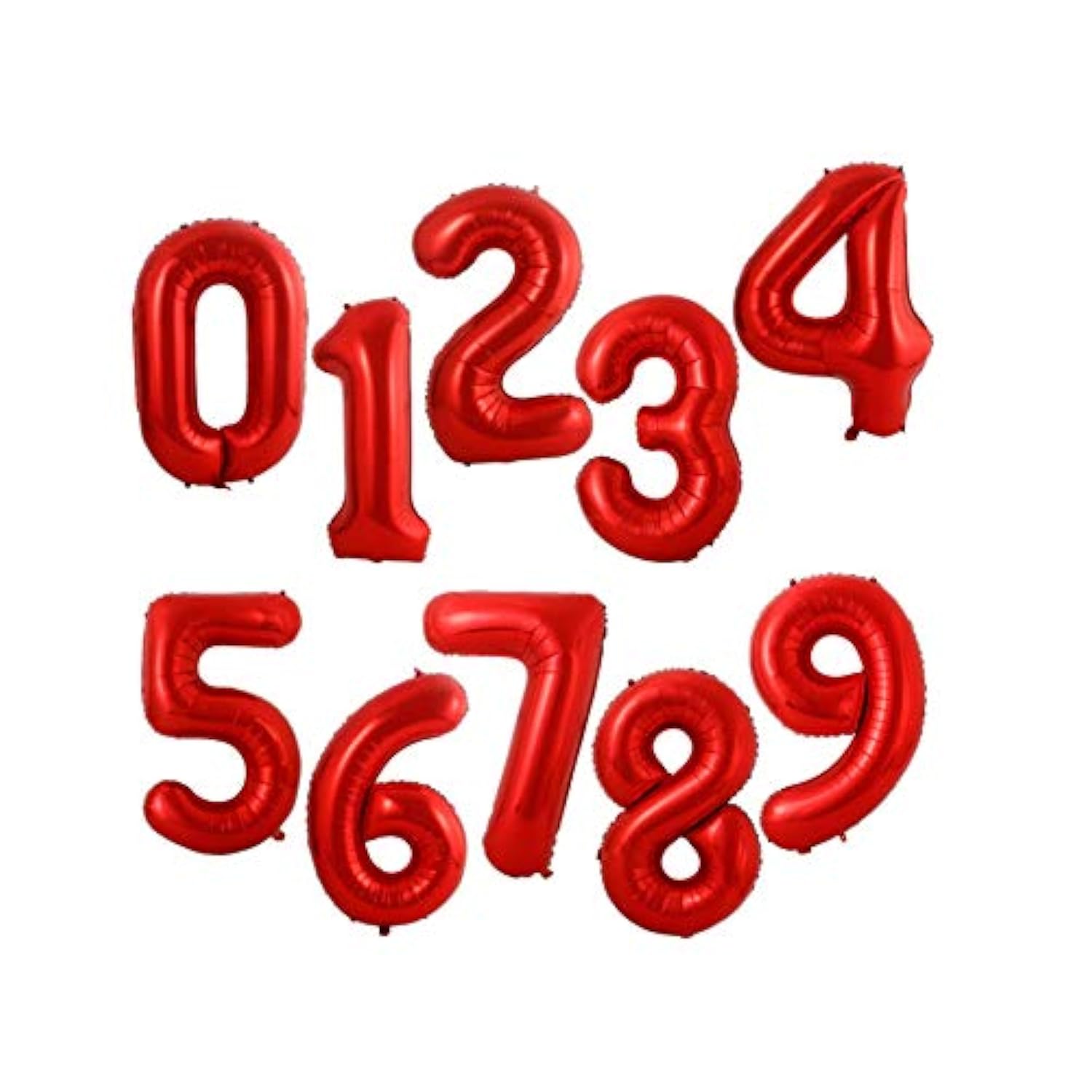 32 Inch Large Foil Helium Number Balloon Birthday Wedding Party 0-9 (Red, 1)