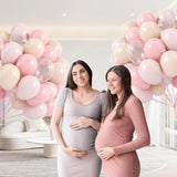 Light Pink Balloon Set 60pcs – Pastel, Nude & Clear 12" Party Décor