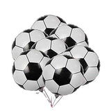 10 Pc 18 Inch Mylar Soccer Balloons for World Cup Party Decorations