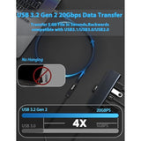 Usb C Extension Cable, Usb Type C 3.2 Extender Male To Female 100W & 20Gbps Data& 4K@60Hz Video Sync Compatible With Usbc Phone Tablet Laptop Hub/Iphone15 16/Magsafe Charger And More 3.9Ft