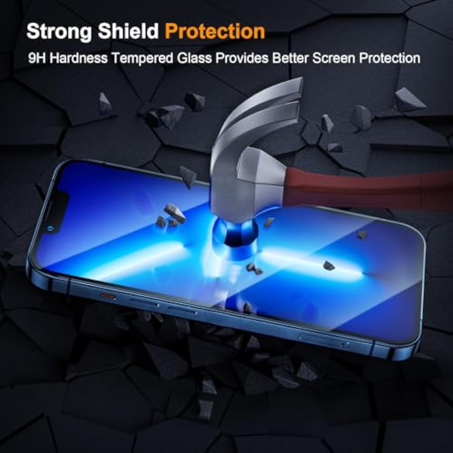 3-Pack iPhone 13 Screen and Camera Tempered Glass Protector 6.1 Inch HD Clear