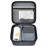 Eva Hard Carrying Case For Niimbot B1 / For B21 / For B21 Pro Label Maker, Portable Storage Bag Travel Box For Thermal Label Printer, Holder With Mesh Pocket For Cable Accessories - Dark Grey