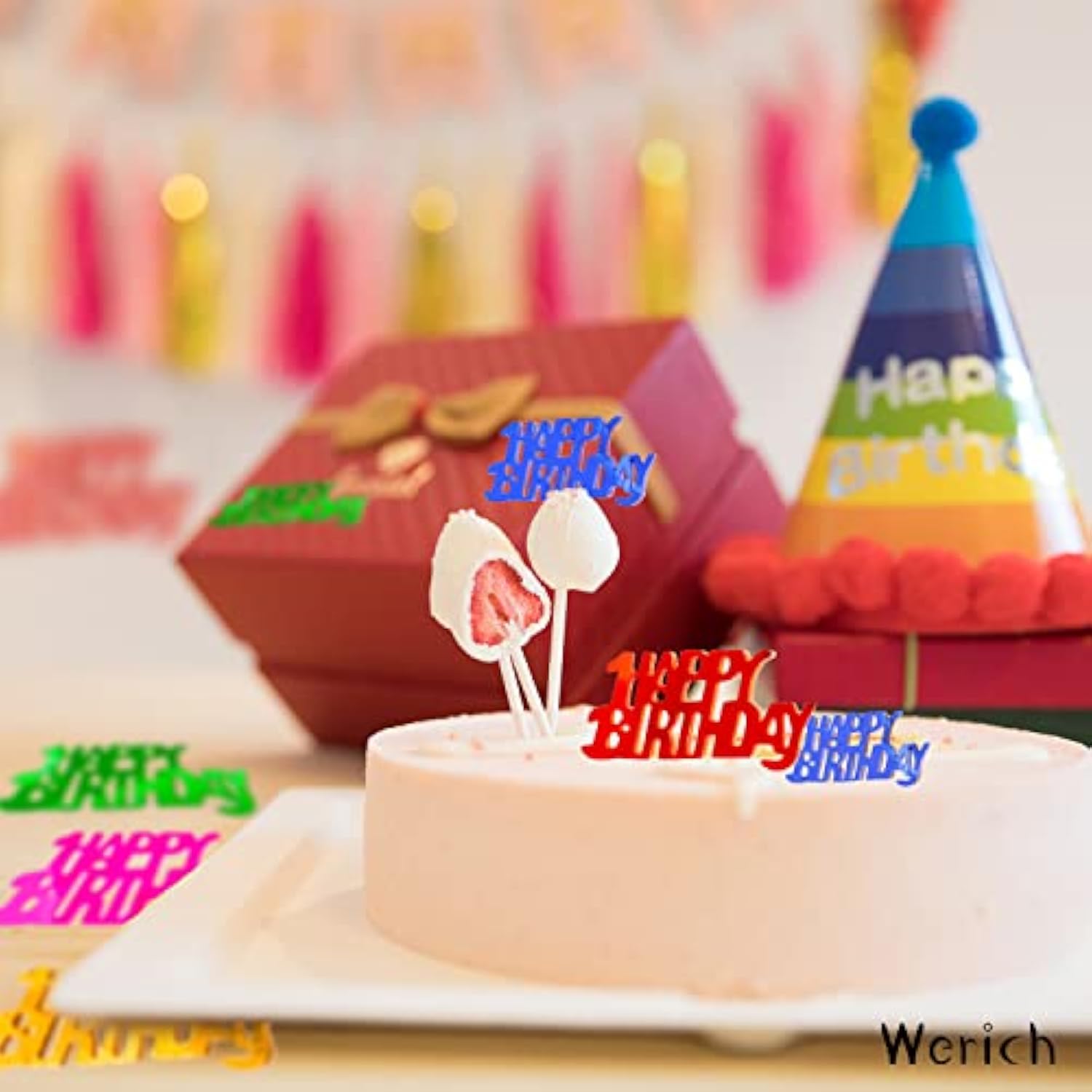 Metallic Foil Table Confetti Happy Birthday Words Letters For Party Decorations
