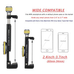 Phone Mount for Tripod, Smartphone Tripod Adapter for iPhone Samsung Cell Phone Stand Holder with Cold Shoe and Arca Swiss