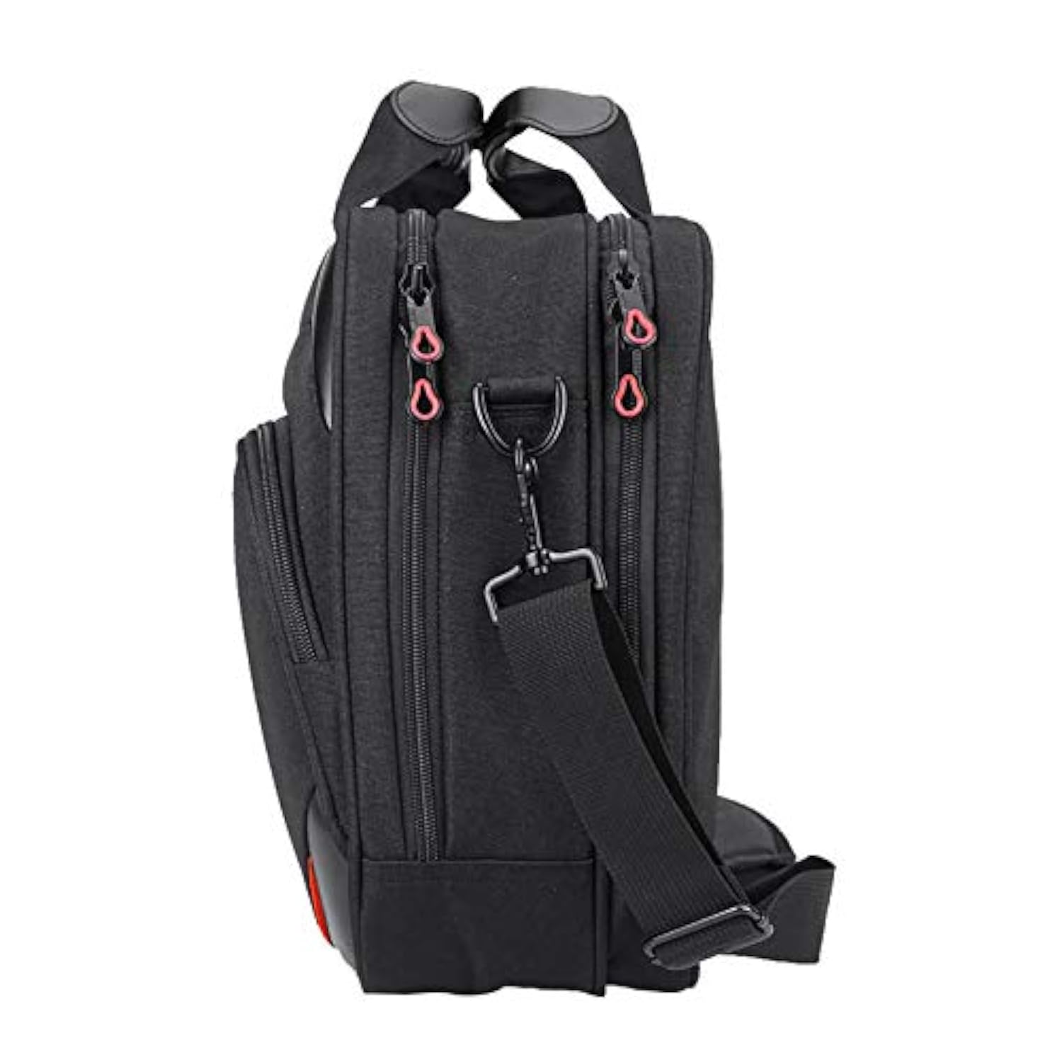 Laptop Bag 15.6 Inch Laptop Briefcase Laptop Messenger Bag Water Repellent Computer Case Laptop Shoulder Bag Durable Tablet Sleeve With Rfid Pockets For Business/College/Women/Menblack/Red
