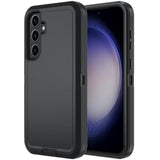 For Samsung Galaxy A36 Case, A36 5G Heavy Duty Case,[Glass Screen Protector] [Military Grade Protective ] [Shockproof] [Dropproof] [Dust-Proof] (With Belt Clip, Black)