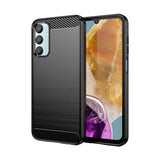 for  Galaxy M15 5G Phone case, Shockproof, Scratch Resistant Carbon Fiber Jacket, Soft TPU,for Galaxy F15 5G case (Black)