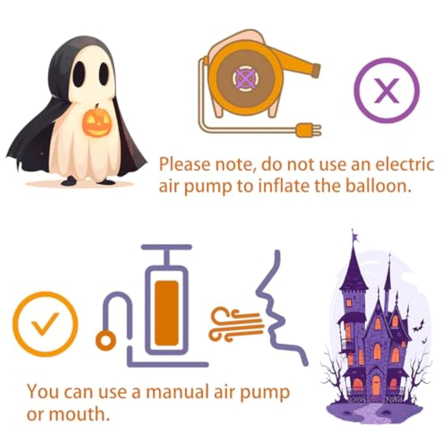 2Pc Extra Large Halloween Foil Balloons – Pumpkin & Dead Tree Decorations