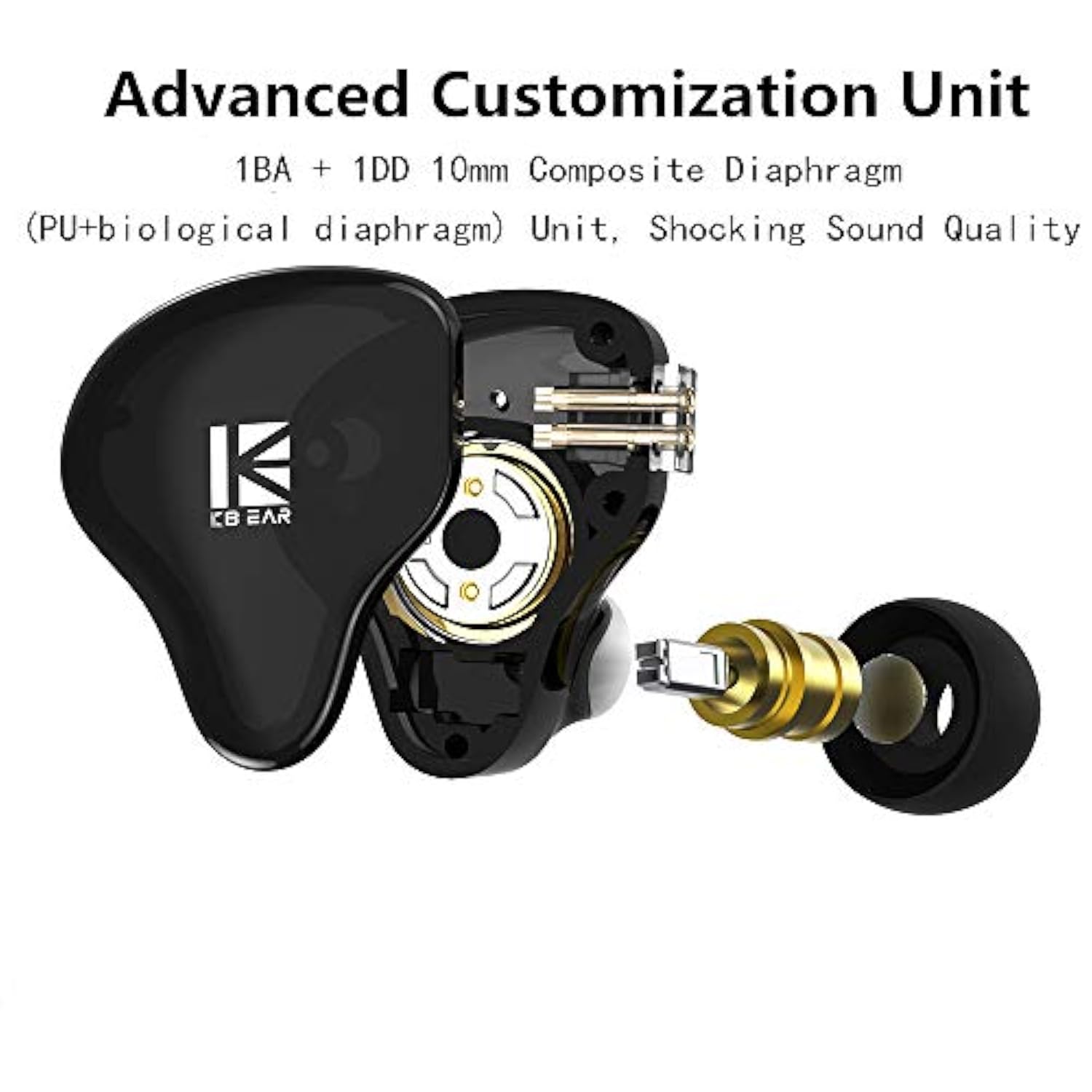 Kbear Ks2 Wired Earbuds Ks2 Earphones With Microphone In Ear Monitor Headphone