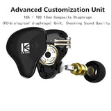 Kbear Ks2 Wired Earbuds Ks2 Earphones With Microphone In Ear Monitor Headphone