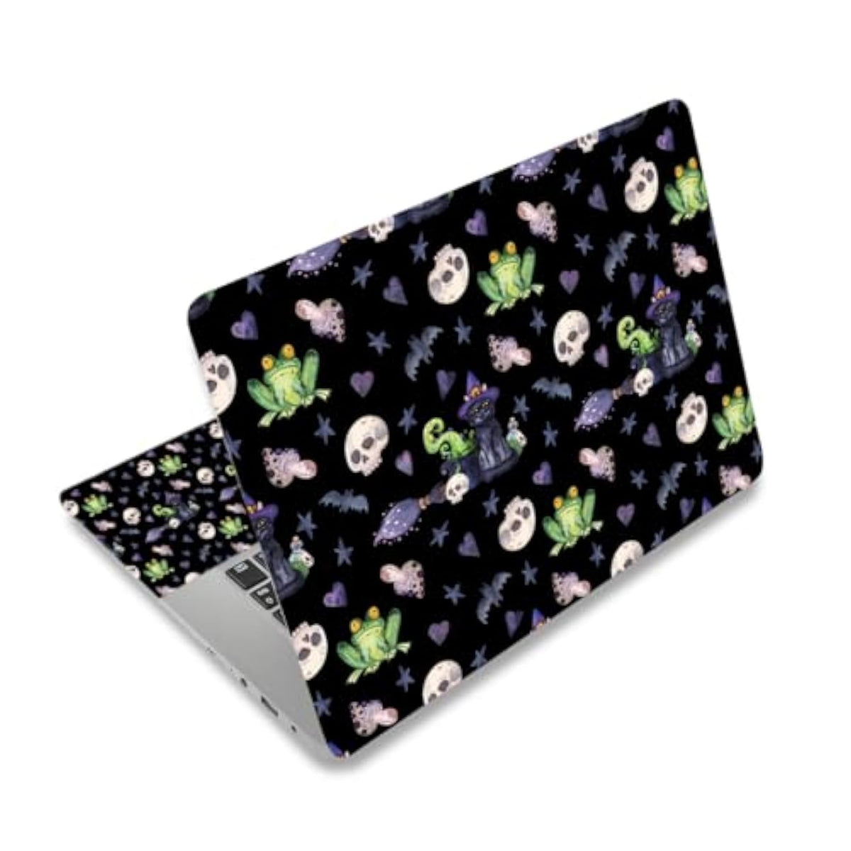 15.6 Inches Laptop Skin Sticker Netbook Universal Reusable Protector Cover Decal Fits 13 13.3 14 15 15.4 15.6 Inch Laptop Protector Notebook (Skeleton Frog)