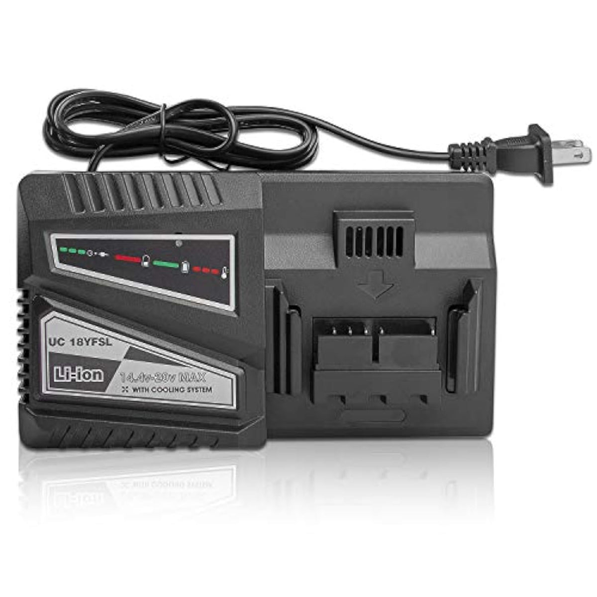 Uc18Ysfl Li-Ion Battery Charger For Hitachi Electrical Drill 14.4V- 18V Li-Ion Battery Bsl1815 Bsl1820 Bsl1825 Bsl1830 Bsl1840 Bsl1850 Bsl1860 Bsl1415 Bsl1420 Bsl1425 Bsl1430 Bsl1440 Bsl1450