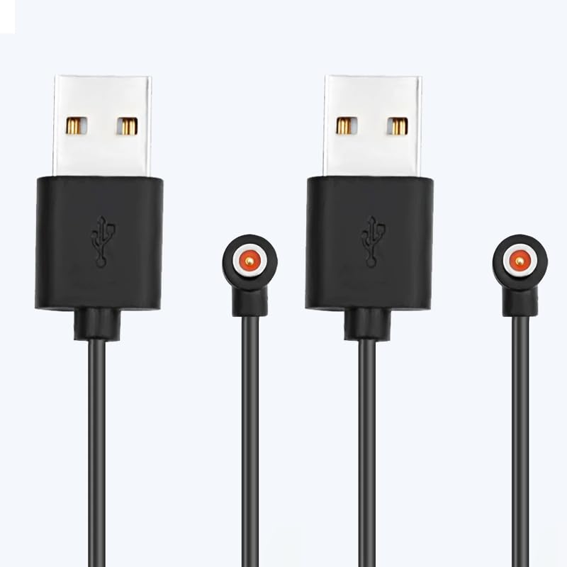 [2-Pack] Smart Ring Charger Cable, for YoR by Letsfit, COLMI, Mingdaln, Lifebee Smart Ring Magnetic Charging Cable R02 R03 R06 R08 R09 R10 R11 R11M
