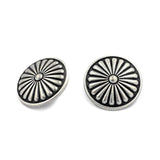 10 Pieces Flower Shield Metal Shank Buttons. 23Mm (7/8 Inch) (Antique
