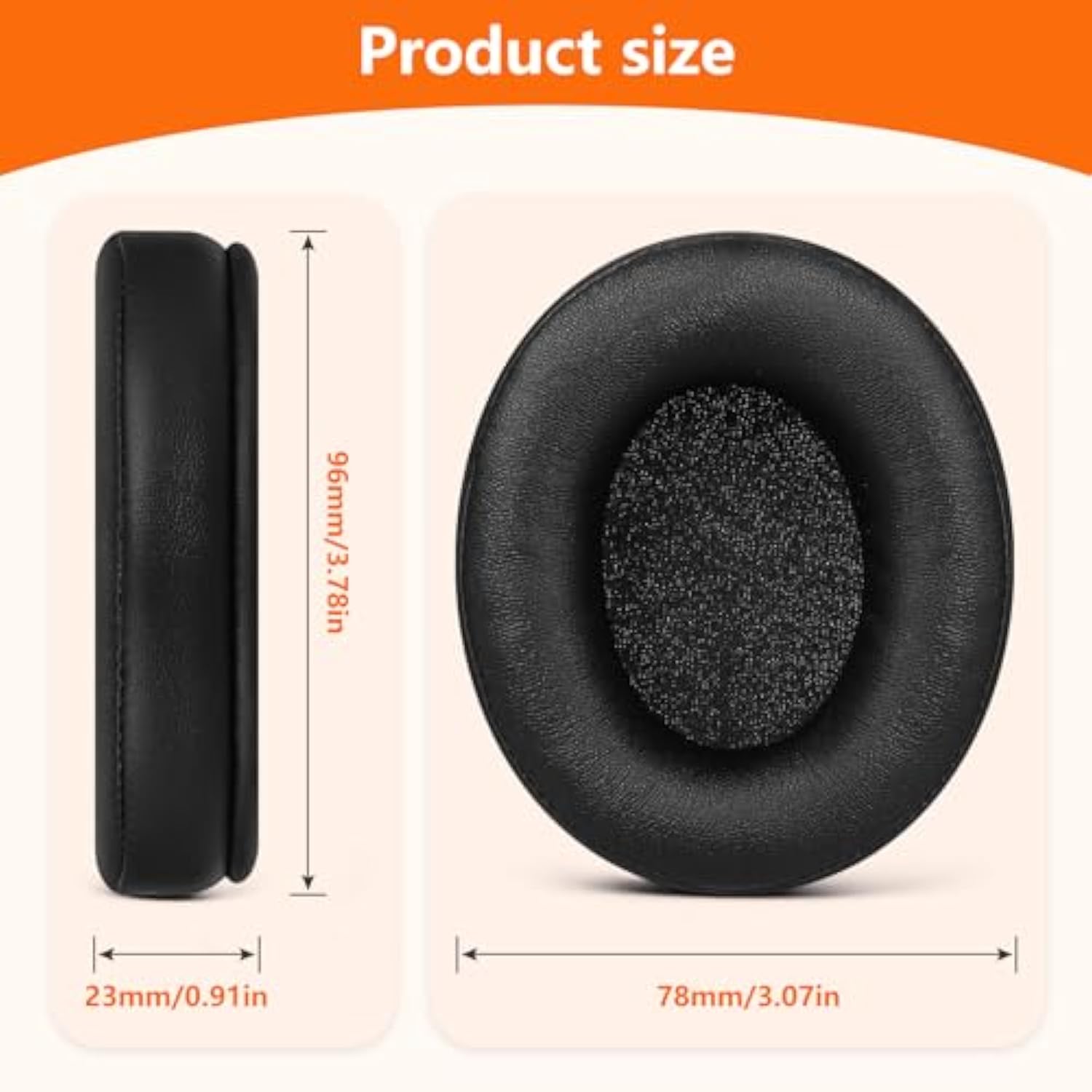 Replacement Ear Pads For Skullcandy Crusher Evo/360/Wireless/Anc/Anc 2, Hesh 3/Evo/Anc, Venue Wireless Headphones, Skullcandy Earpads Cushions With Noise Cancelling Foam, Soft Protein Leather
