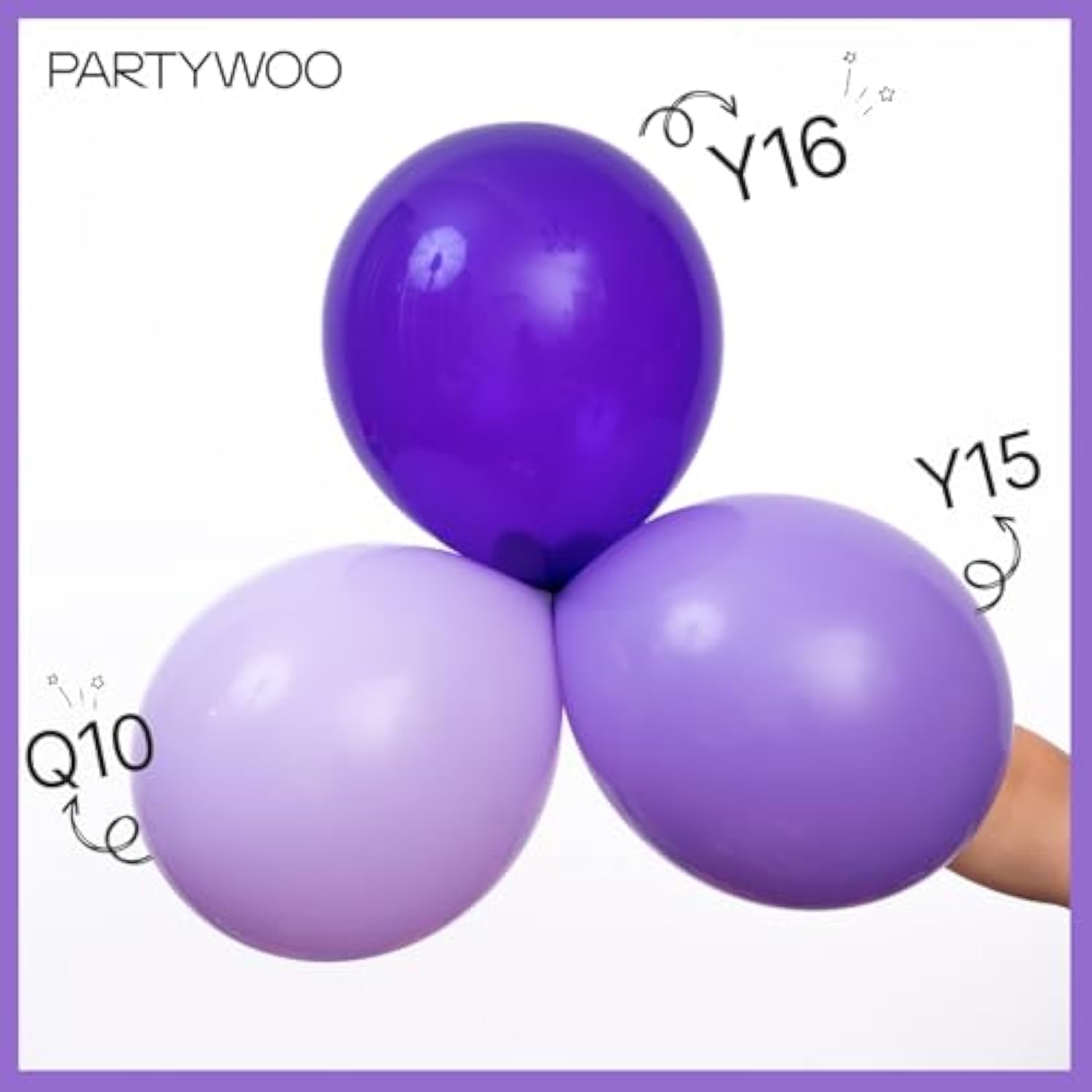Purple Balloons Arch Kit 100pcs Lavender Lilac Balloon Garland for Party Decorations