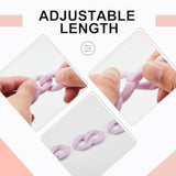 2 Pcs Crossbody Phone Lanyard Chain Charm Cell Phone Straps Compatible With Universal Cases 59 Inch(Clear, Purple)