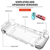 Dockable Clear Case for Nintendo Switch, 3 in 1 Protective Case Cover for Nintendo Switch and Joy-Con Controller with Clear Grip Cover
