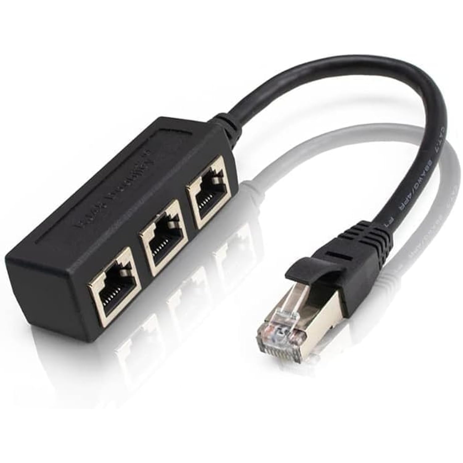 Rj45 Lan Ethernet Network Distributor Splitter 1 Male To 3 Female Socket Port