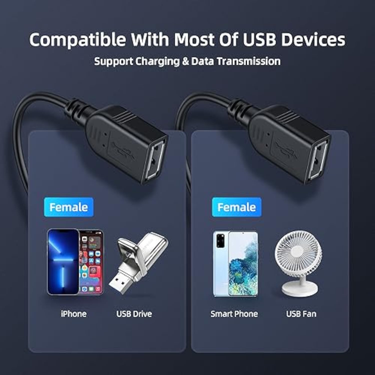 Usb 1 To 3 Splitter, Usb 2.0 A Male To 3 Usb Female Jack Y Splitter Hub Power