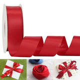 Red Ribbon 1-1/2 Inch Satin Ribbon, Red Double Faced Satin Ribbon For