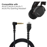 Replacement Audio Cable Cord, Compatible For Steelseries Arctis 3 /Arctis 5/ Arctis 7 /Arctis Pro Wireless Gaming Headphones (Audio Cable, Black)