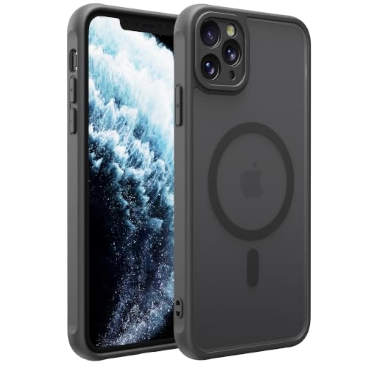 MagSafe Compatible iPhone 11 Pro Case Black Magnetic Phone Case