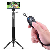 2-Pack Wireless Camera Remote Shutter for iPhone & Android with Wrist Strap