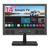 14 Inch Small Smart Tv Hd Led, Small Portable Smart Tv With Built-In App, Digital Atsc Tuner,Hdmi/Usb/Av Inputs, Small Smart Television For Kitchen,Bedroom,Rv,Camper